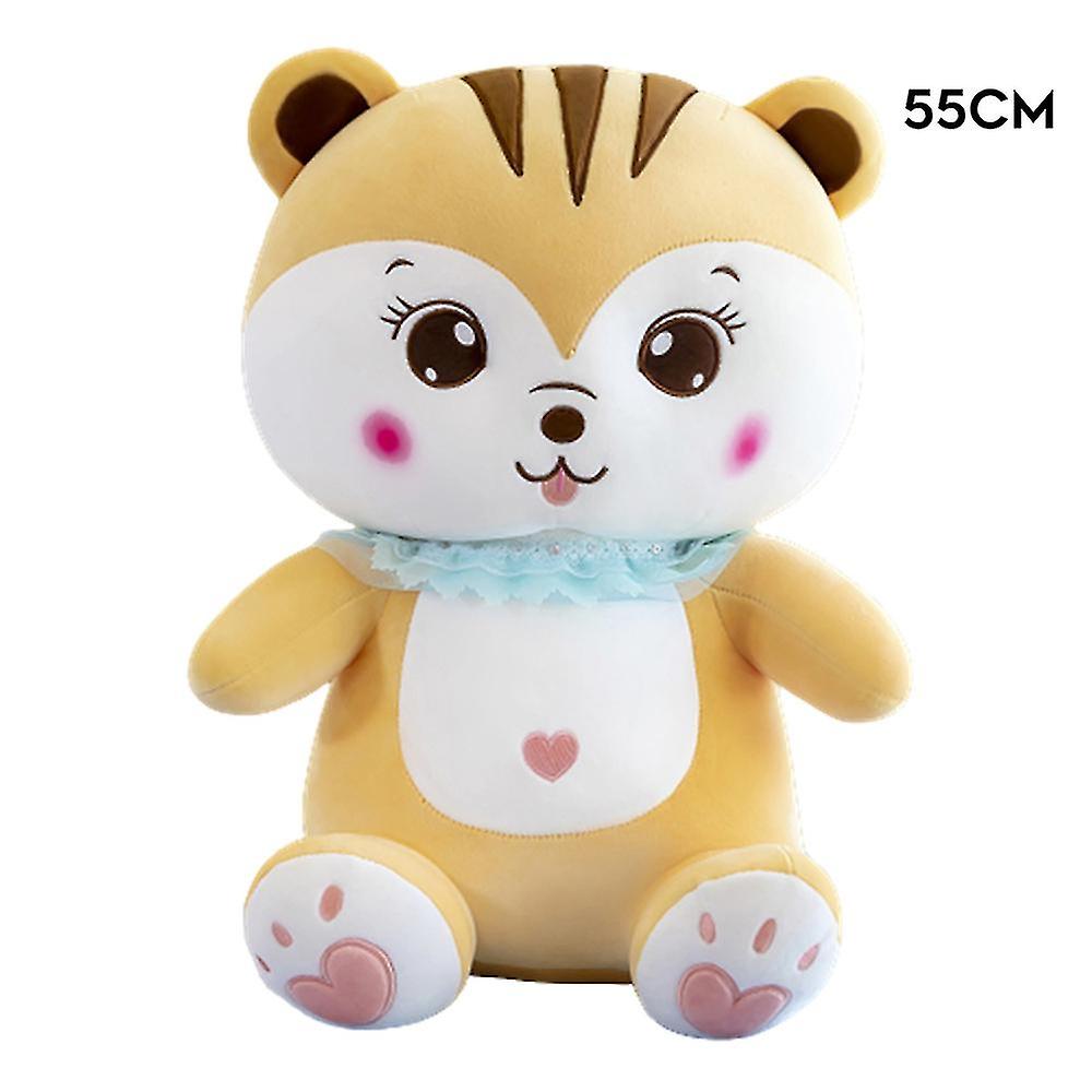 Plush Stuffed Toys Cartoon Squirrel Doll Early Educational Development Toy