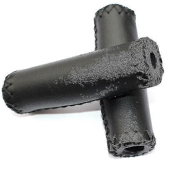 Par av cykling Vintage cykelgrepp Fällbara fällbara Retro Cykelgrepp Lädercykel