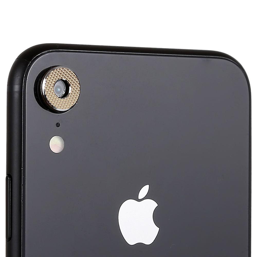 适用于Apple iPhone XR 6.1英寸金色的相机摄像头保护环2pcs高质量