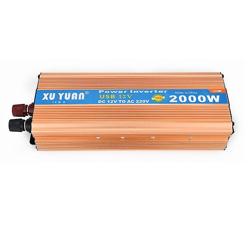 Inversor De Corriente Para Vehculo, Convertidor Universal De Onda Sinusoidal Modificada, 2020 W, Cc 12v A 2000 V 110v Ca, 220