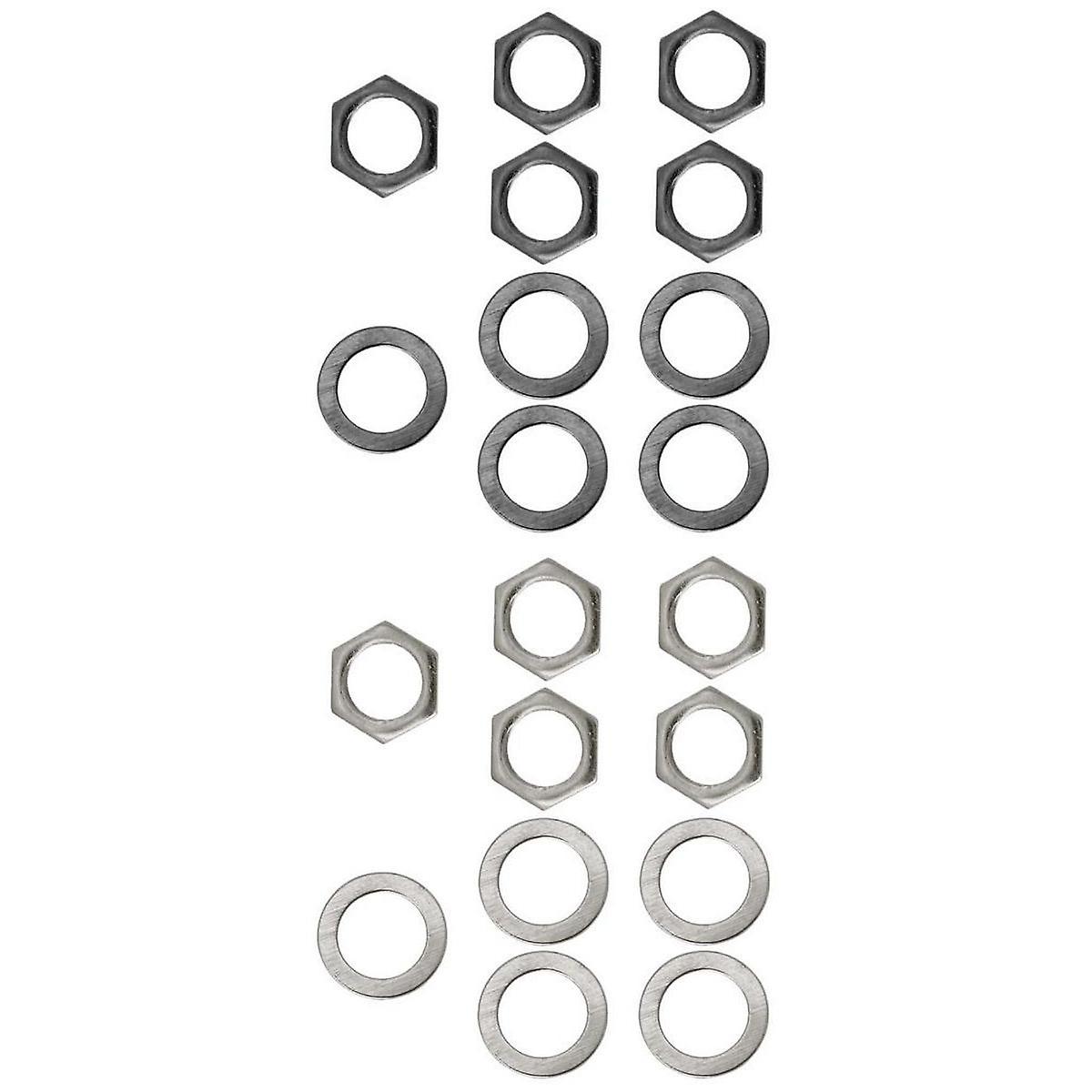 10 Adet Elektro Gitar Bas Jak Çıkış Soket Somun Pulları