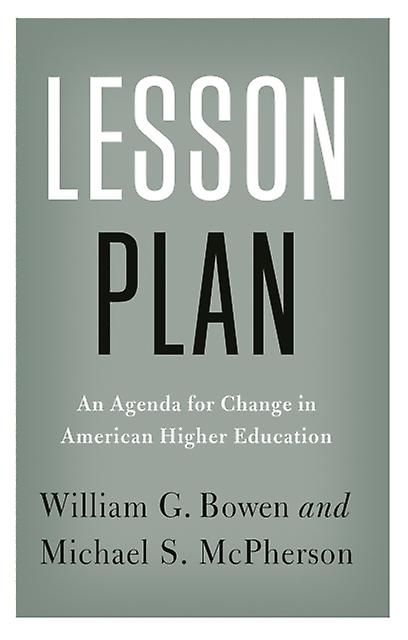 Lesson Plan by Michael McPherson Paperback Book