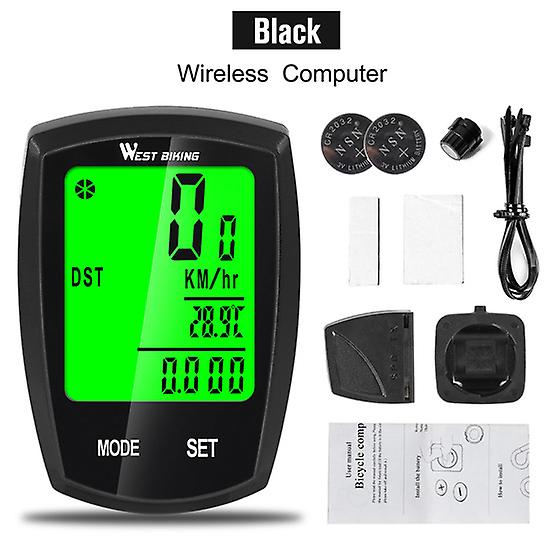 Wireless Bicycle Speedometer Waterproof Wireless Cycle Bike Computer Bicycle Odometer With Lcd Display & Multi-functions