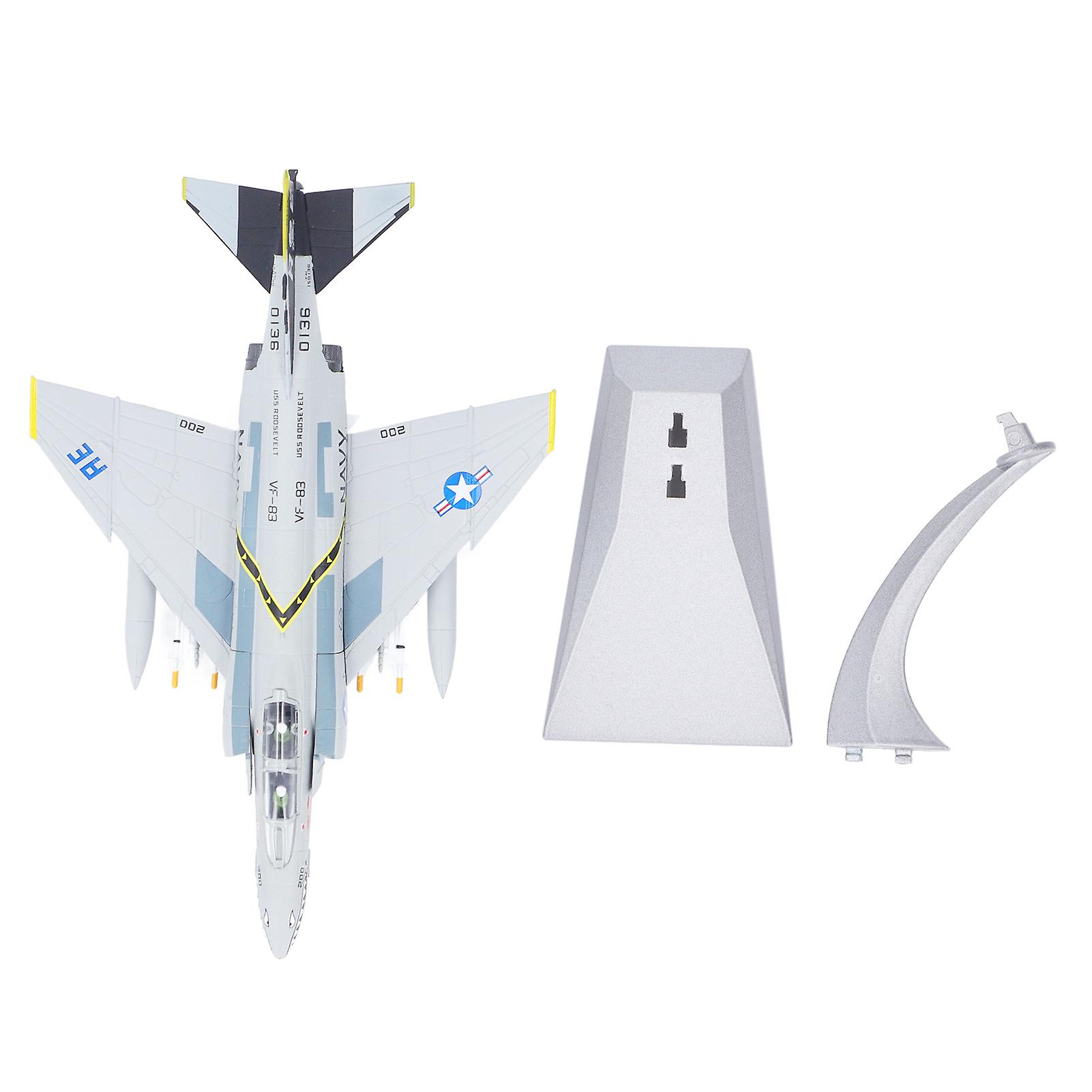 1:100 Fighter Plane Model Alloy Airplane Toy Die Casting Simulation Airplane Model with Display Stand