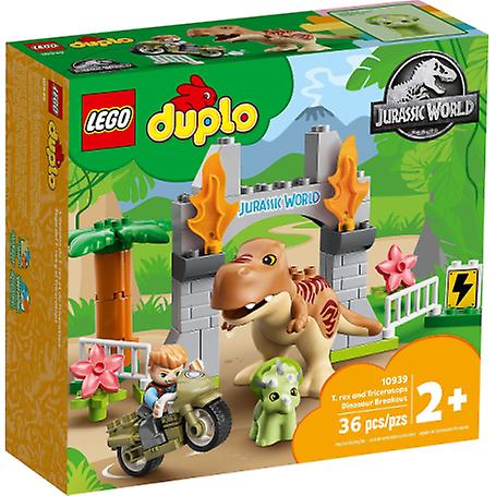 LEGO 10939 T. rex and Triceratops dinosaur escape