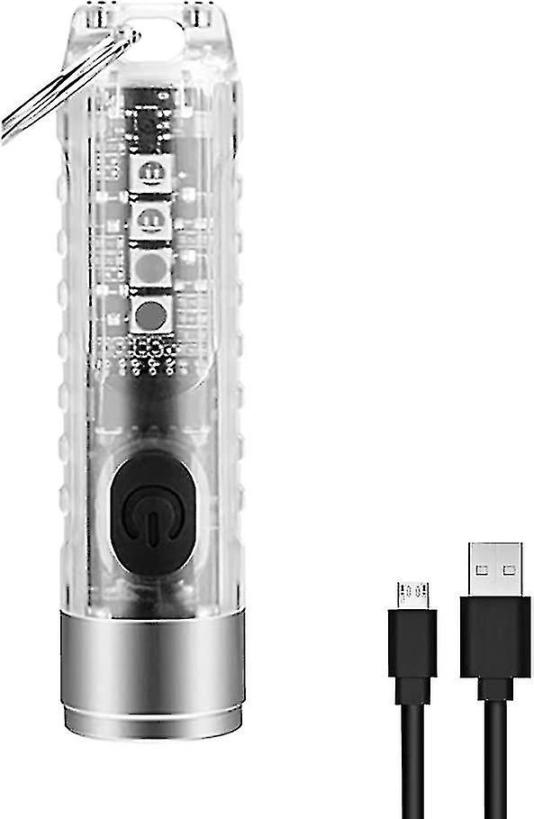 Mini Led Flashlight, Handheld Flashlight, Outdoor Edc Rechargeable High Bright Keychain Flashlight Waterproof