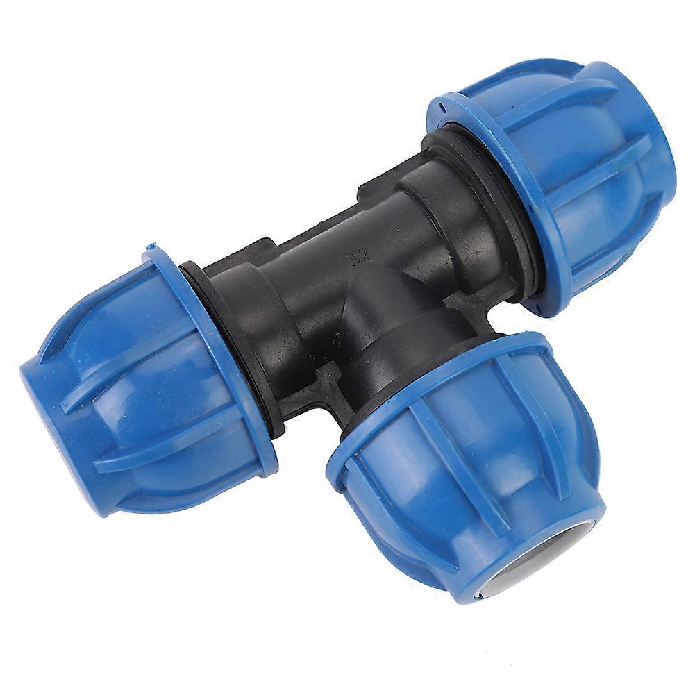 32mm PE Plastic Tee Connector Water Pipe Fitting Accessory