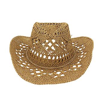 Sonne zum Schutz Breite Krempe Cowboyhut Für Unisex Outdoor Fashion Strohhut Kappe Western-Stil