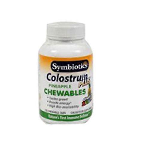 Symbiotics Colostrum, Chewables Pineapple 120 Wafers (Pack of 1)