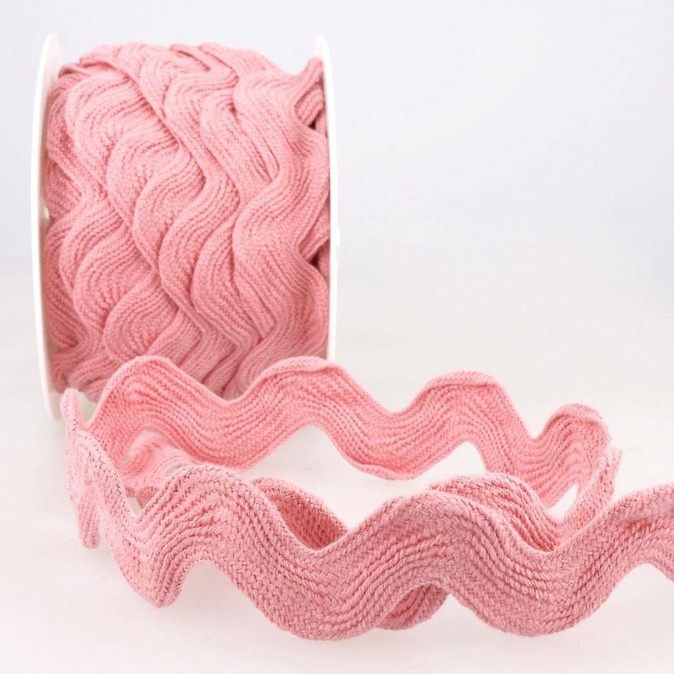 35mm Stephanoise Ric Rac Trim  Rose Pink - per metre