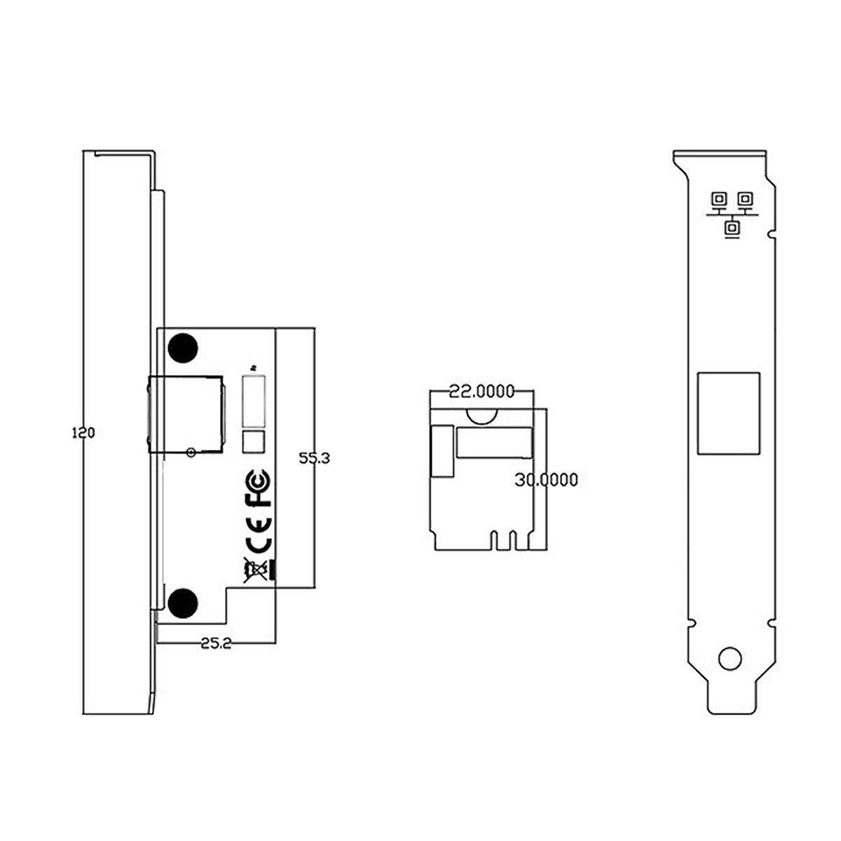 M.2 Single Electrical Port Gigabit A+E and B+M Key Interface I210AT for Industrial Computer PC Netw