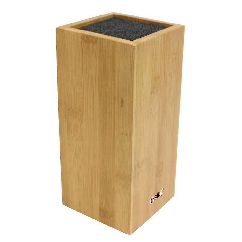 Kinghoff UNIVERSAL BAMBOO KNIFE BLOCK KH1559