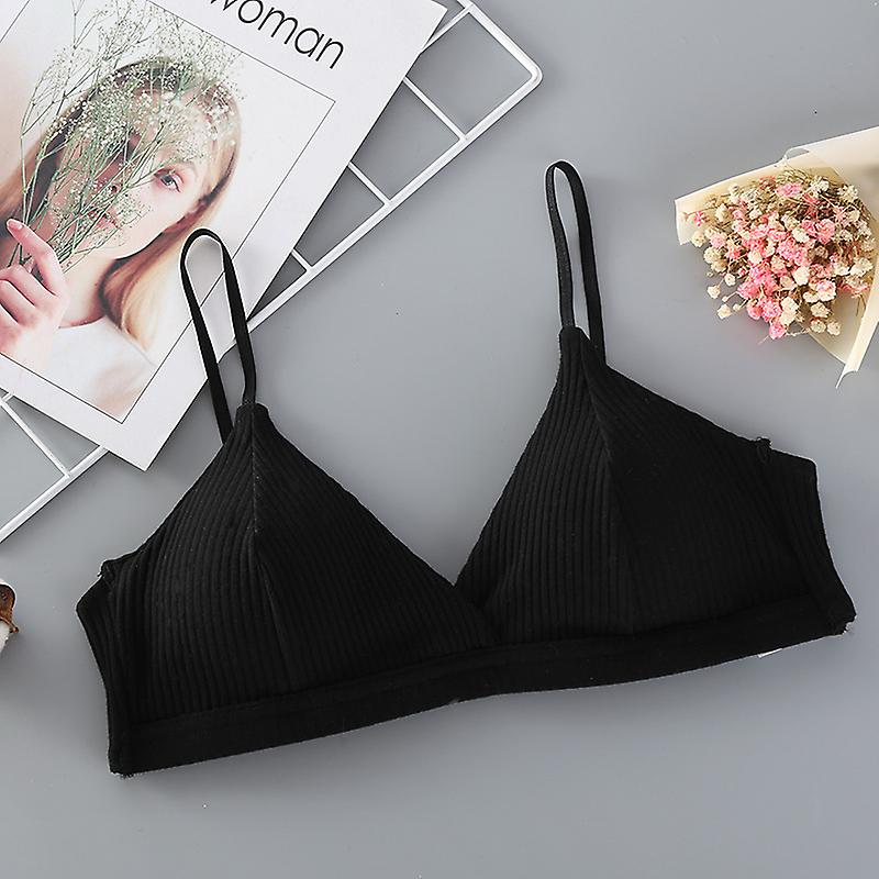 1 Pcs Women Lady Bra Underwear Solid Color Breathable Comfortable Double Row Buckle