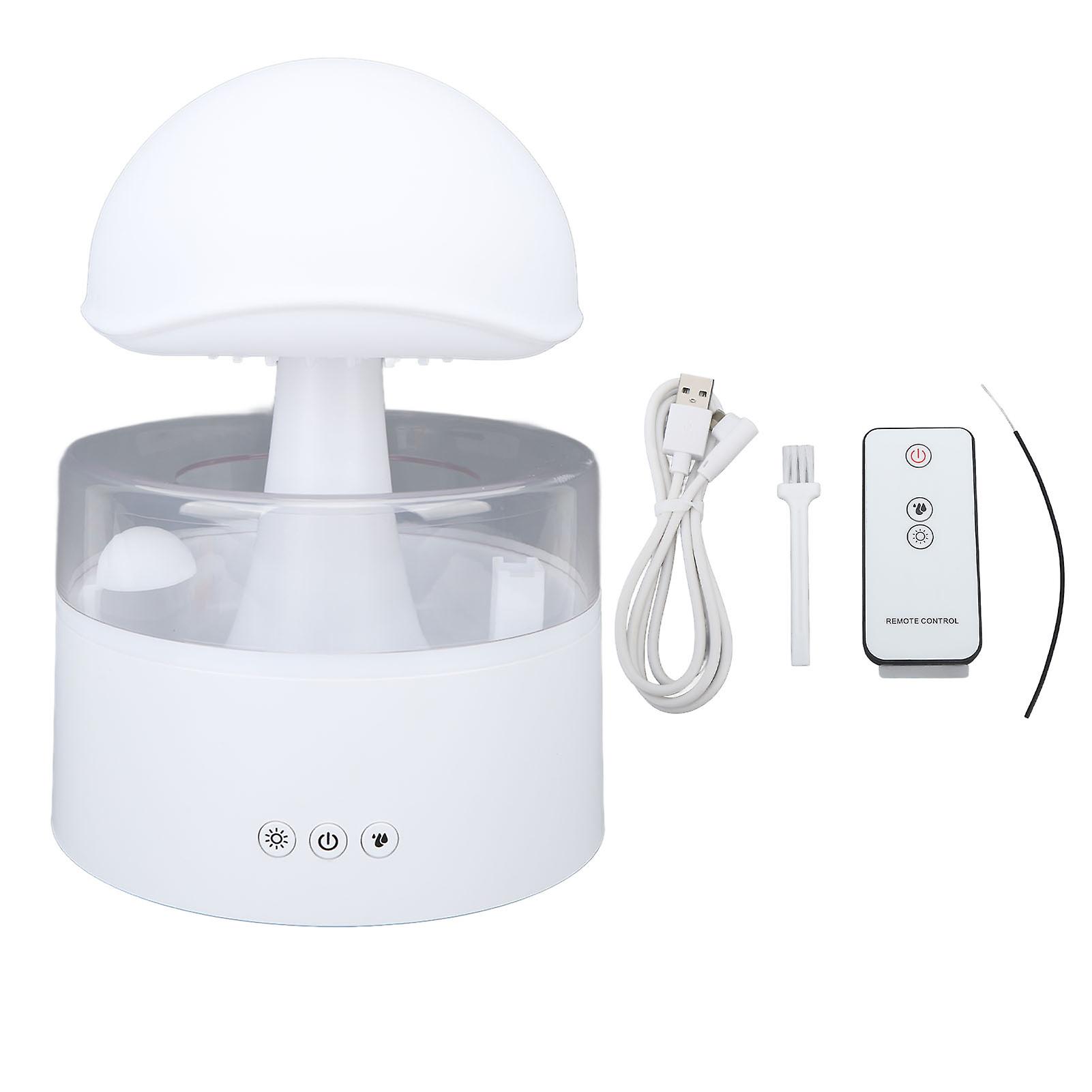 Rain Cloud Humidifier Multifunction Silent Moisturizing Water Drip Rain Cloud Diffuser with 7 Color Light 500ml
