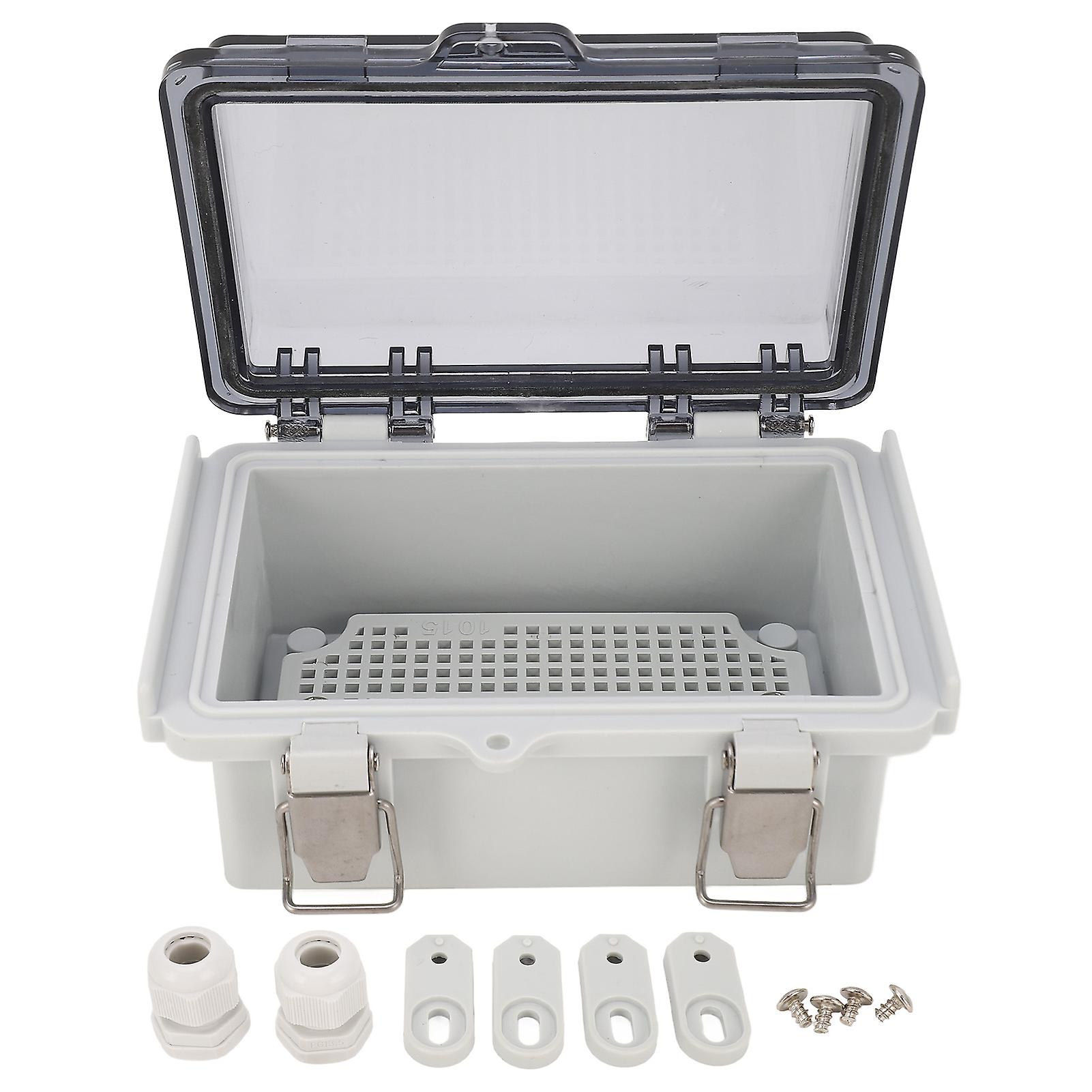 Qukaim Electrical Enclosure Electrical Junction Box, IP67 Waterproof Outdoor Project Enclosure with Transparent Cover, Durable Electrical