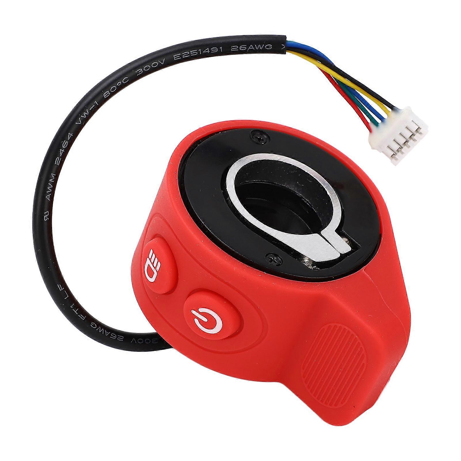 Throttle Accelerator Electric Scooter Finger Throttle Accessories Replacement Part Red 