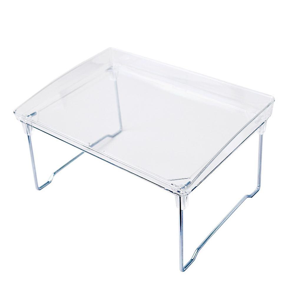 Large Capacity Desktop Storage Rack Clear Acrylic Kitchen Shelf Single Layer Office Desktop File Organizer