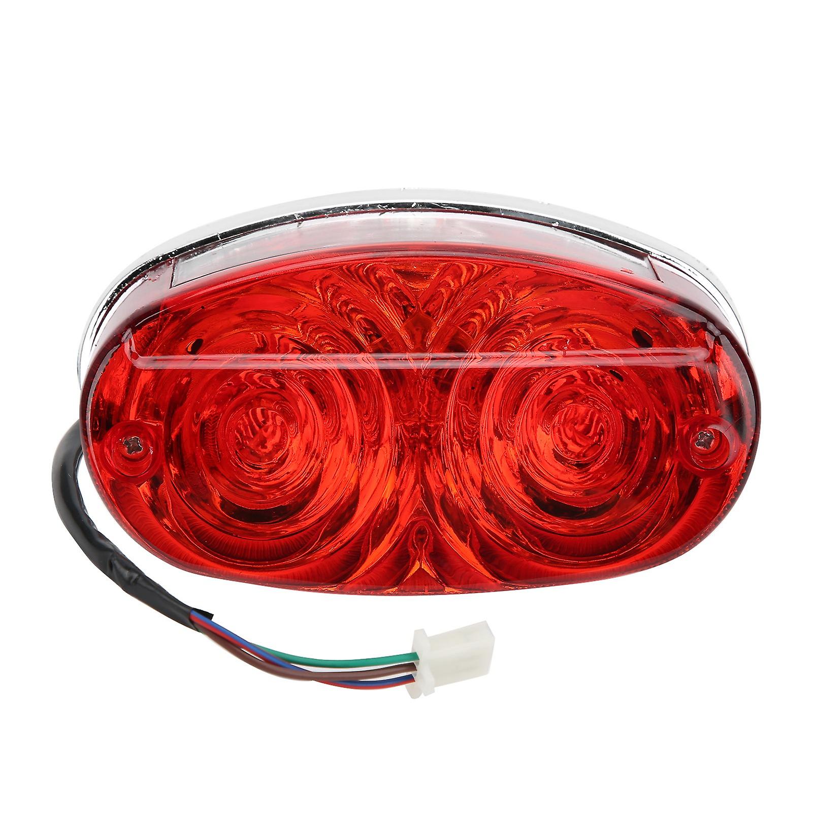 Motorcycle rear brake light, compatible with 50cc, 70cc, 90cc, 110cc, 150cc, 200cc and 250cc quads