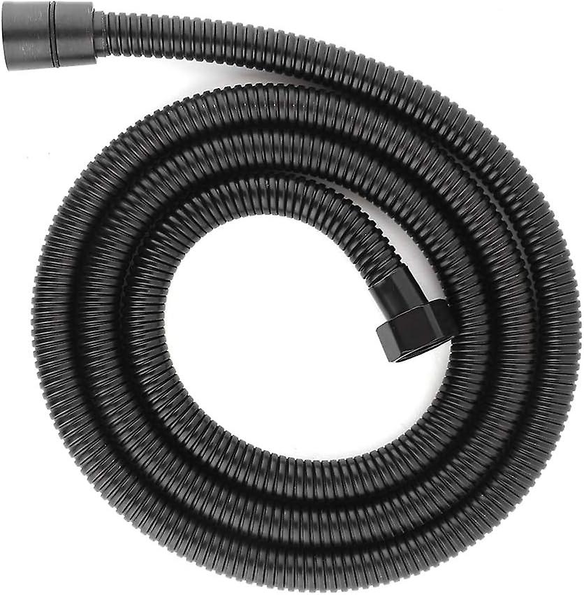 Handheld Shower Head Hose Black Stainless Steel Universal Shower Hose Shower Hose Handheld Shower Hose with Brass Insert and Nut