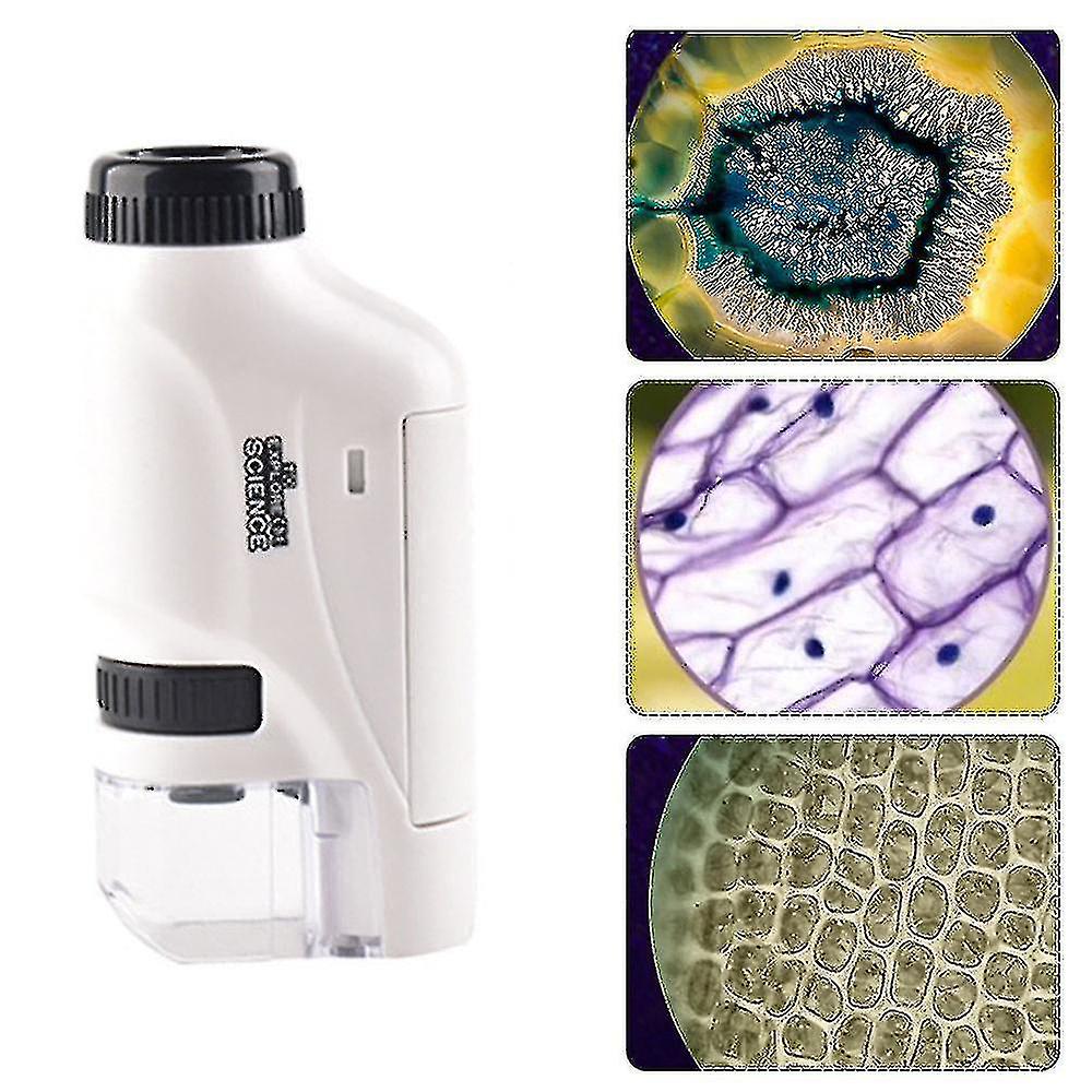 Handheld Microscope 60-120x Pocket Microscope Led Light Portable Mini Microscope High Quality