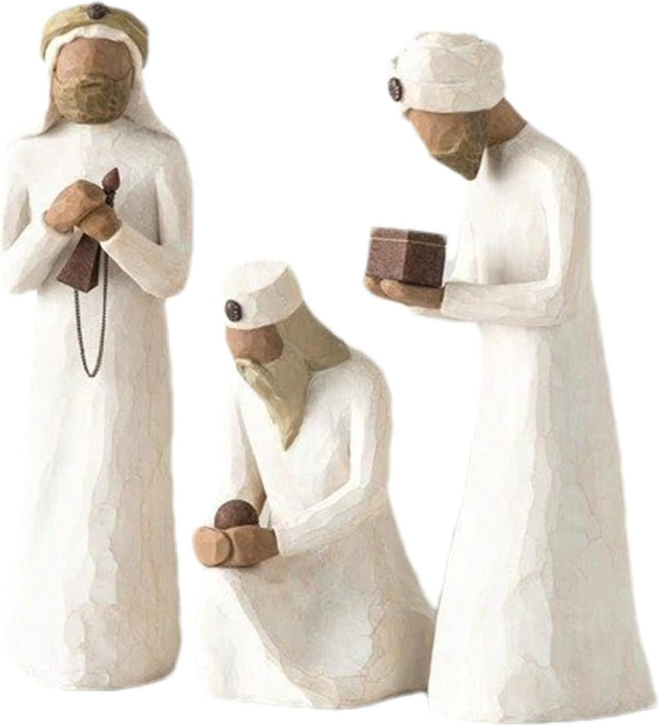 مشهد ميلاد عيد الميلاد الراتنج الحديث ، مجموعات شخصية المهد ، مشهد ميلاد العائلة المقدسة بالأرقام