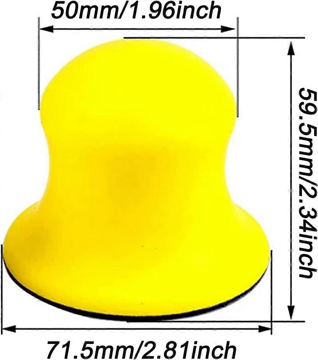 Hand Sander Hand Sanding Pad Hook And Loop Sanding Pad Sanding Block Polishing Disc Hand Grinding Block Cotton Foam Pu For Sanding, Polishing, Finishi