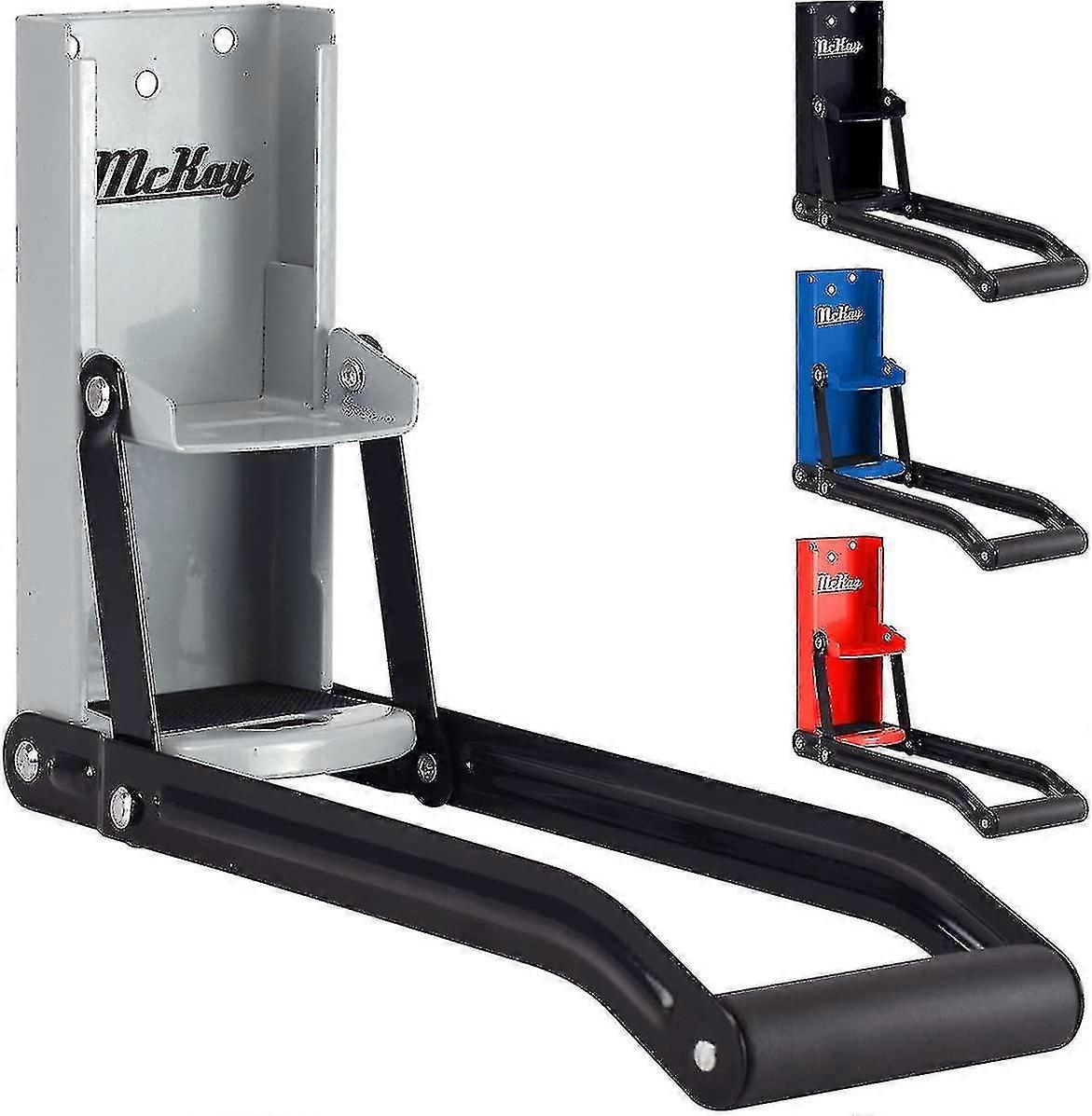 16 أوقية. يمكن معدنية كسارة، الثقيلة الجدار محمولة على محطم للألمنيوم سيلتزر، الصودا، علب البيرة وزجاجات لإعادة التدوير - رمادي