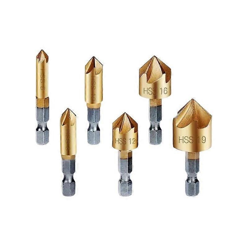 6PCS 6-19mm Drill Bit Set