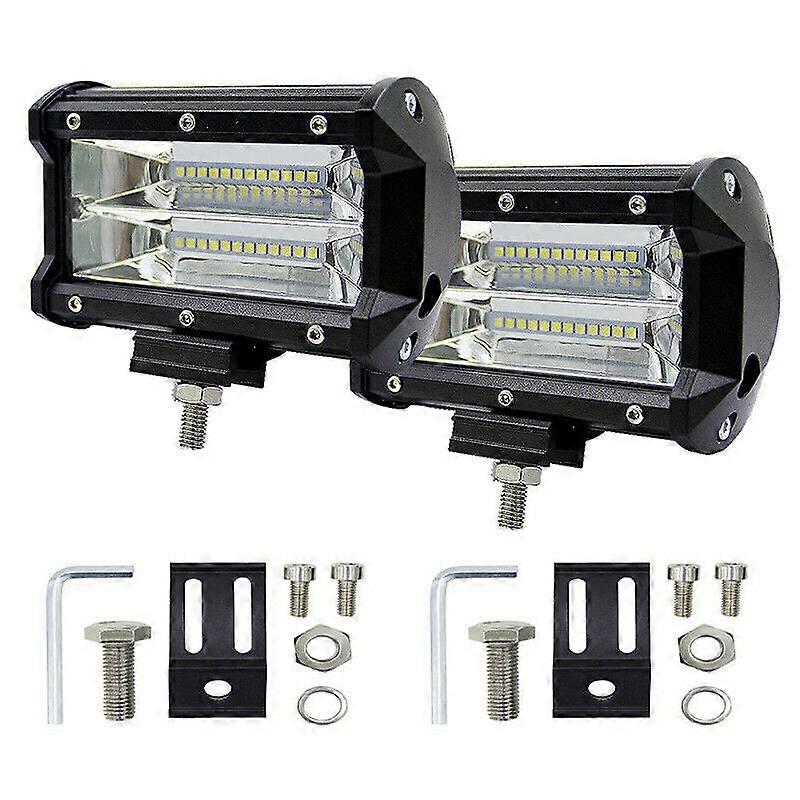 2er 72W LED Fernscheinwerfer Arbeitsscheinwerfer 12/24V PKW SUV Auto Anhnger DE