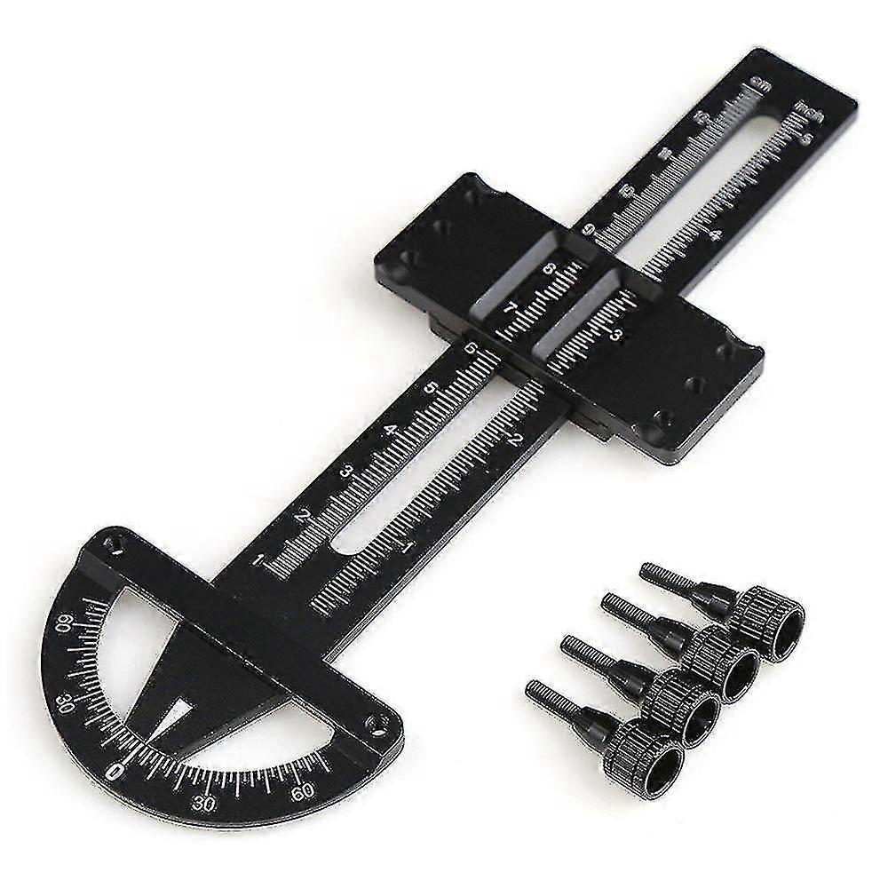 Metal Shock Absorber Ruler Shock Synchronizer Rc Car Tool,black