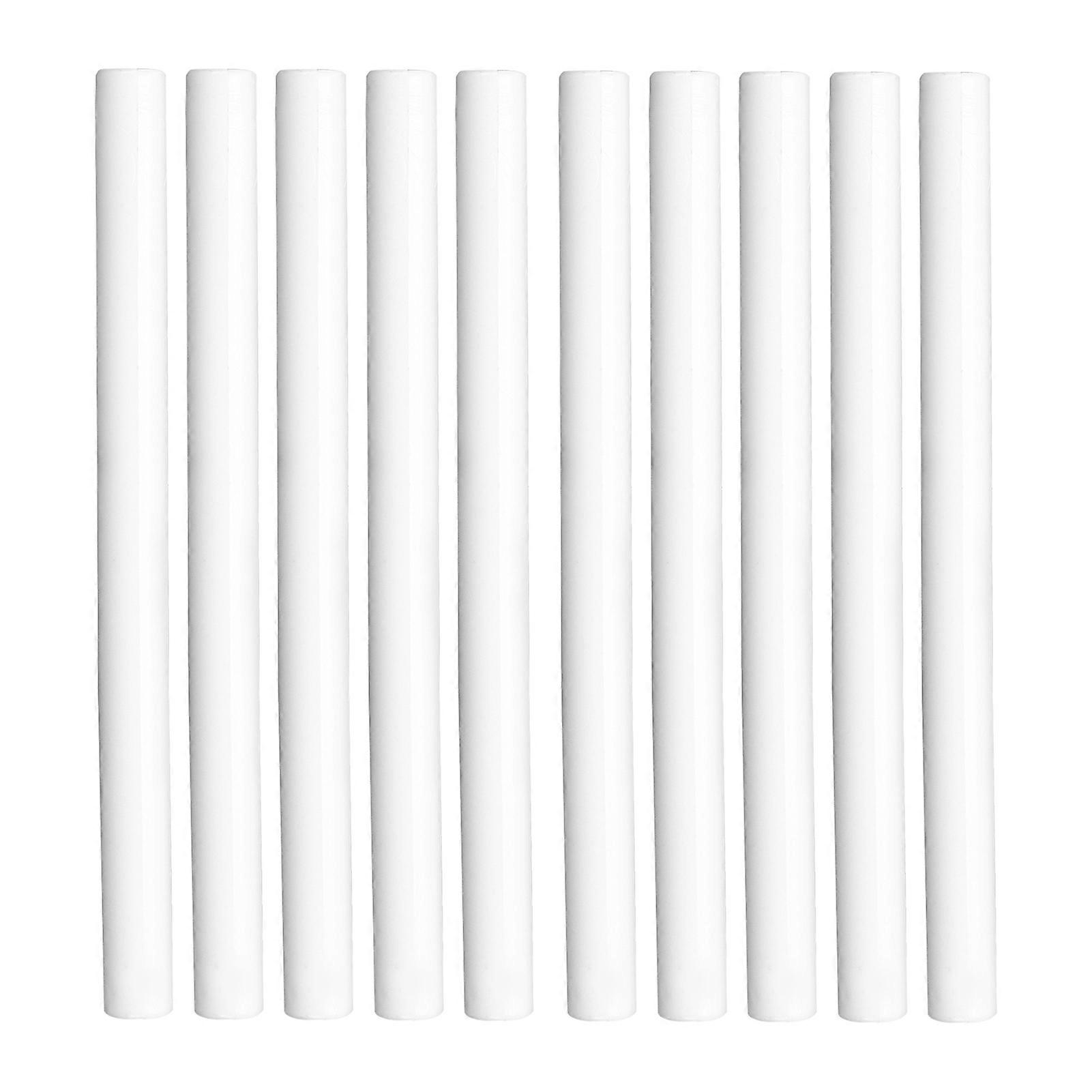 10Pcs Sealing Wax Sticks MultiColor Small Round Stamp Tools for DIY Invitations Cards Envelopes(White )