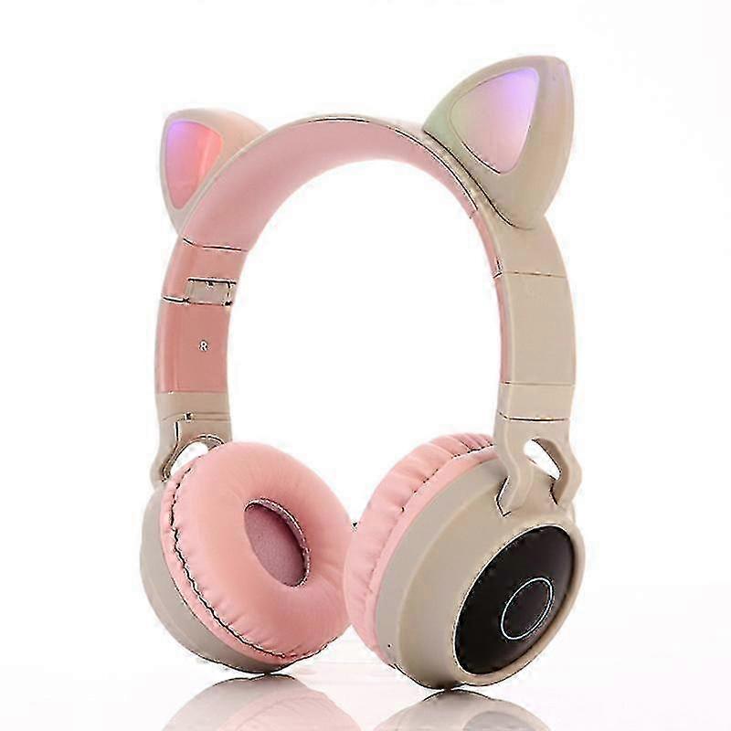 Glowing Cartoon Cat Ear Wireless Headset