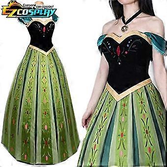 Femmes Princesse Anna Robe Costume Halloween Noël Cosplay