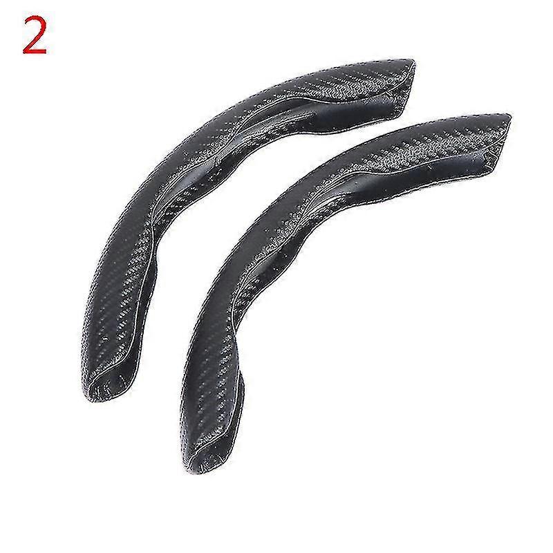 2 st 15-tums bilrattskydd med halkskydd, rött kolfiberrattskydd