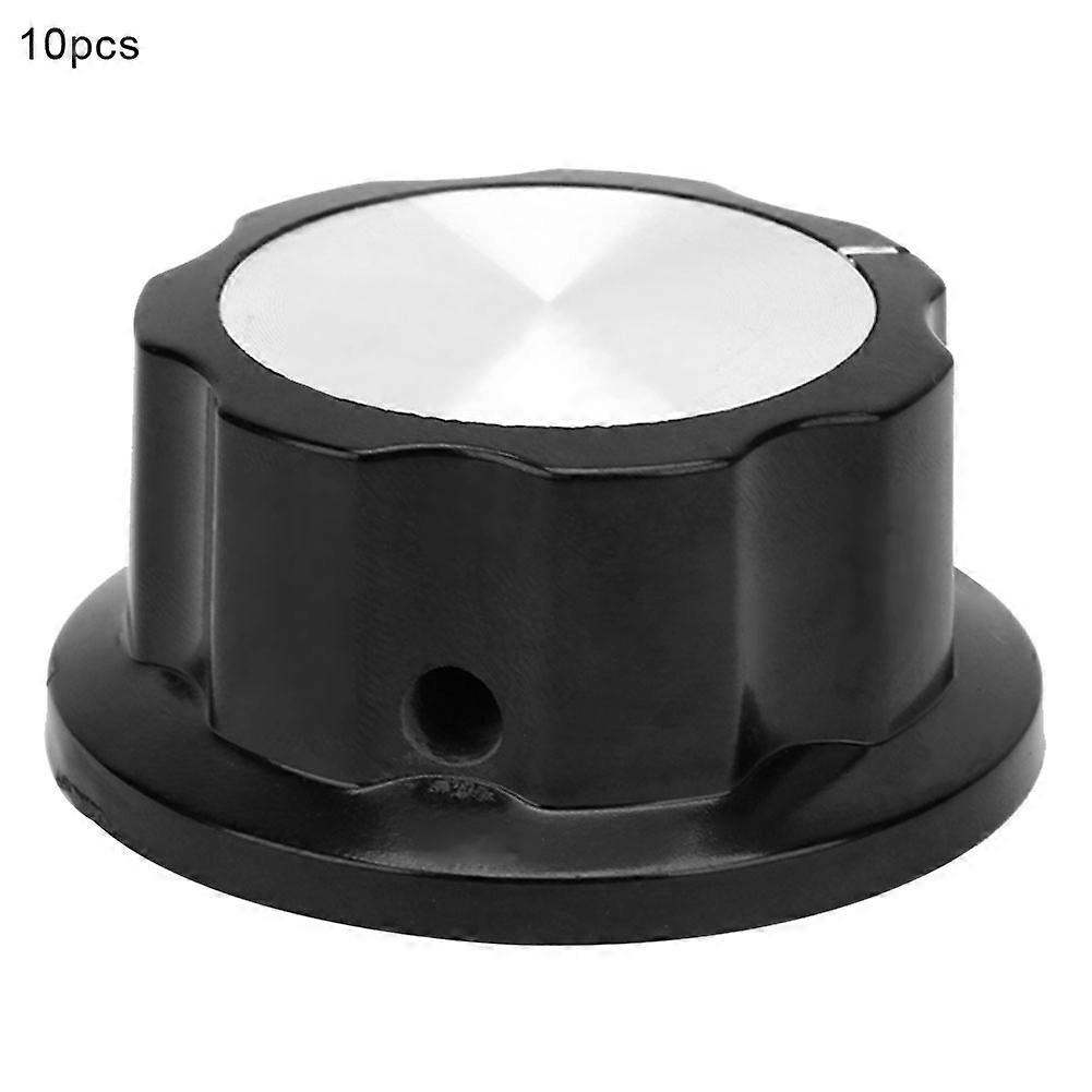 10pcs Potentiometer Knurled Knobs Band Switch Rotary Button Volume Control Cap Kit (MF A05)