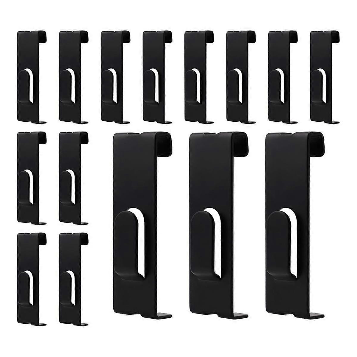 15Pcs Gridwall Hooks Hangers,Grid Panel Hooks Grid Wall Hook Grid Wall Accessories Wire Grid Hook Grid Shelf Hooks