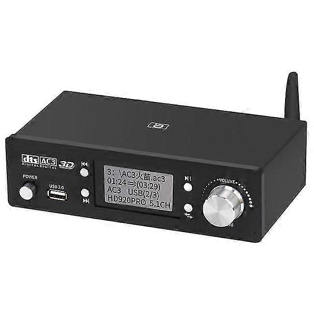 Hd920pro 5.1ch 高清音频解码器 蓝牙 5.0 接收器 Dolby atmos dts ac3 4k 3d 转换器 SPDIF arc pcusb DAC