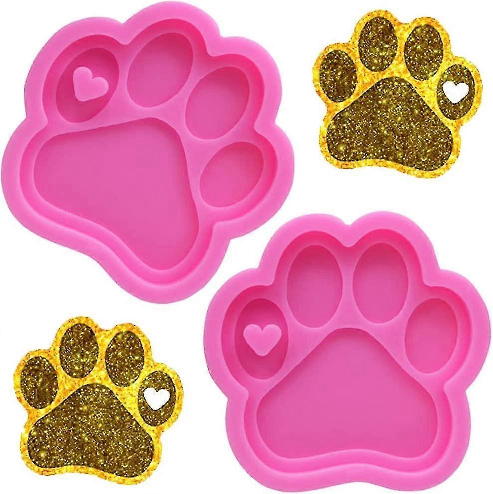 dog paw key chain silicone mold,dog paw shape print silicone key chain mold,large dog paw print heart silicone mould,for diy key chain, cake, chocolat