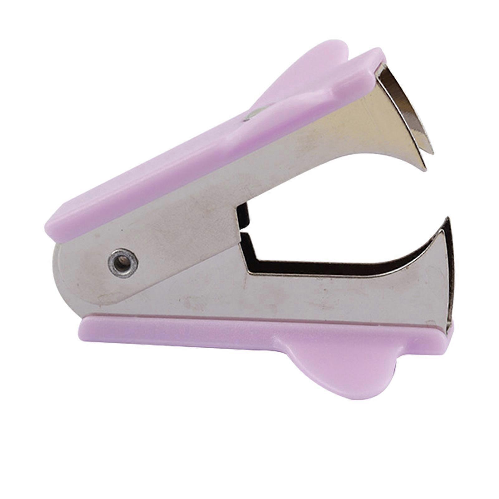 Staples Remover Portable Efficient Removal Ergonomic Design Staples Puller for Office Finance Departments Lavender Purple