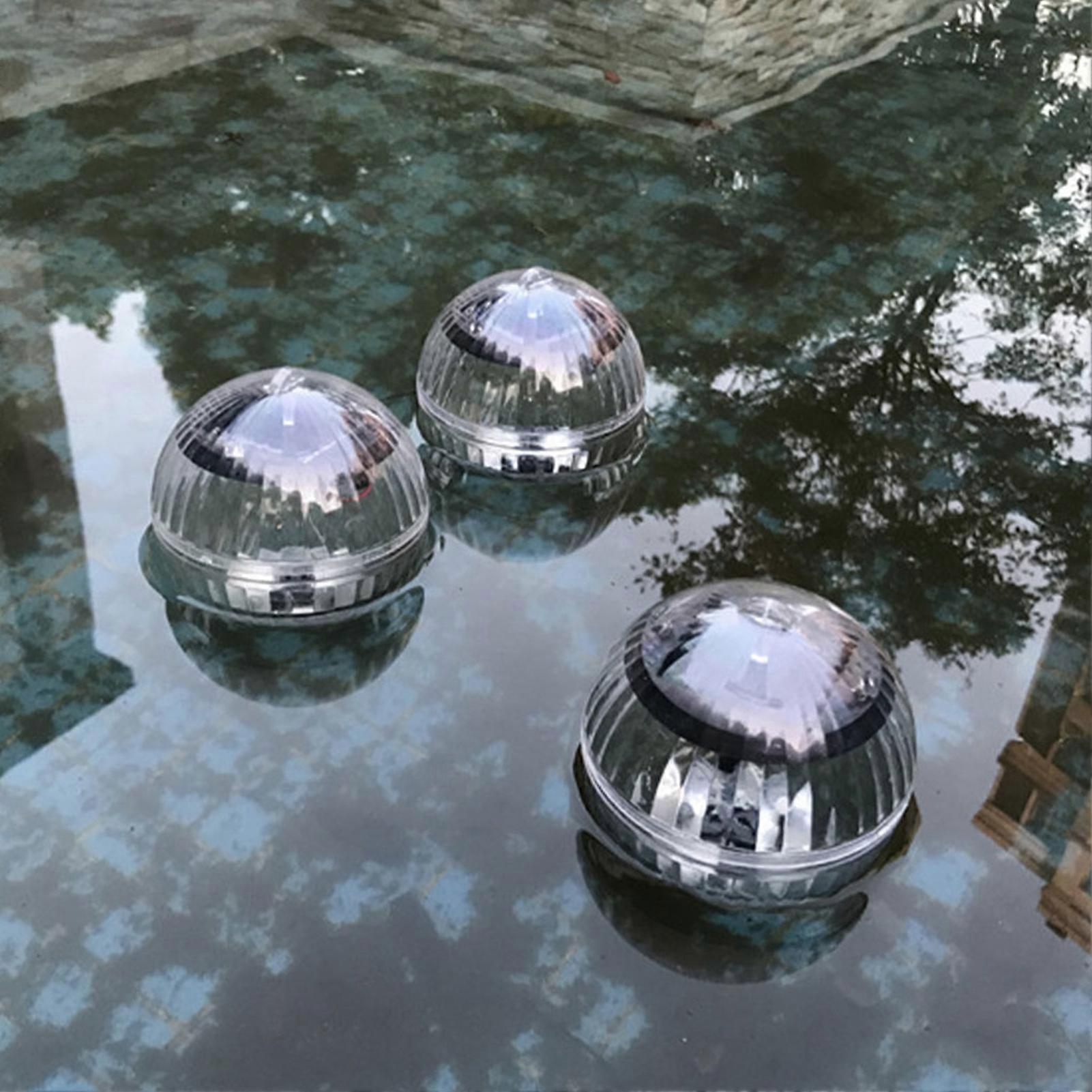 Waterproof Outdoor Floating Ball Lamp Solar Pool Lights with 600mAh Rechargeable Battery for Night Lights Party Swimming Pool