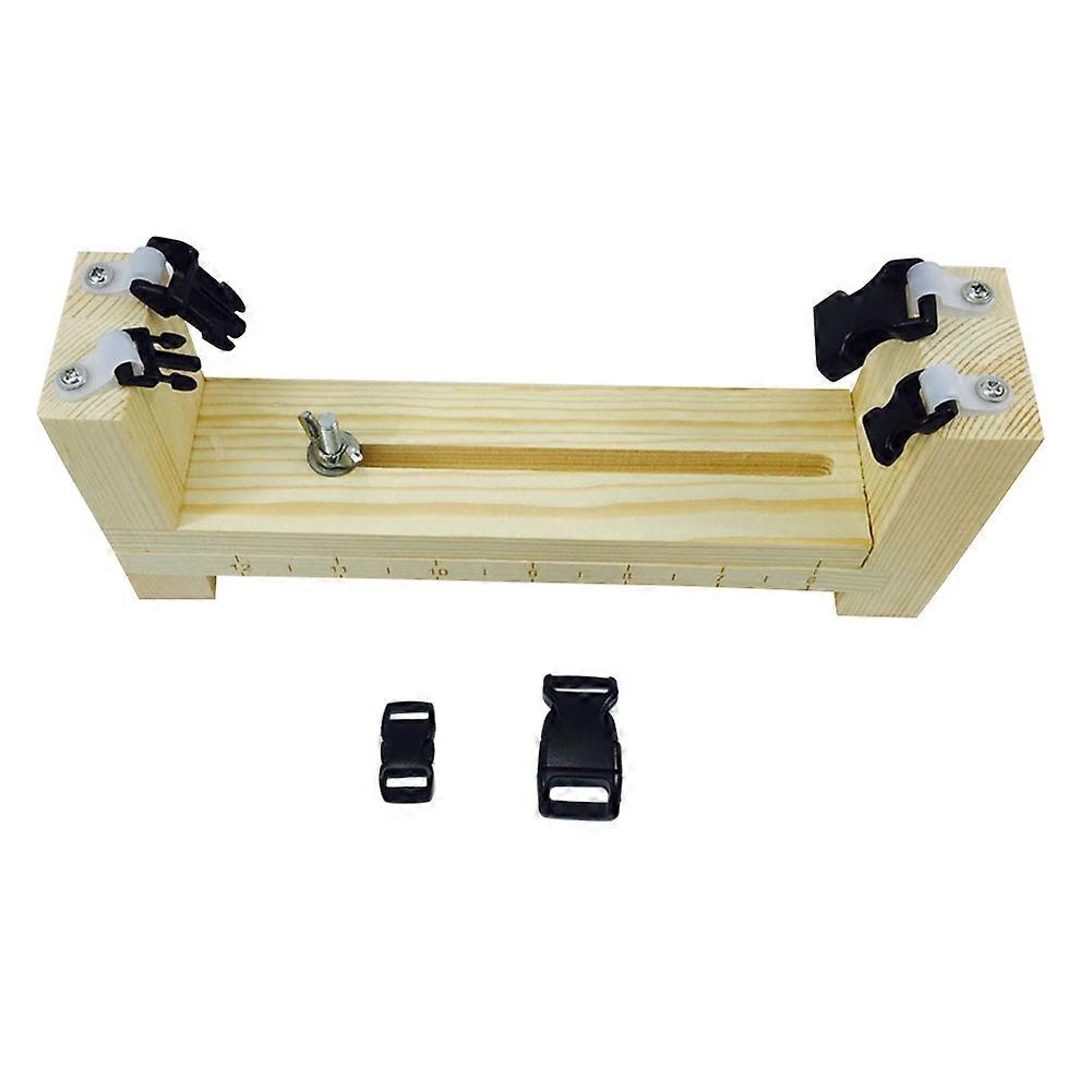 DIY Wood Jig Bracelet Maker Wristband Knitting Tool Paracord Braiding Weaving Craft Tool Kit