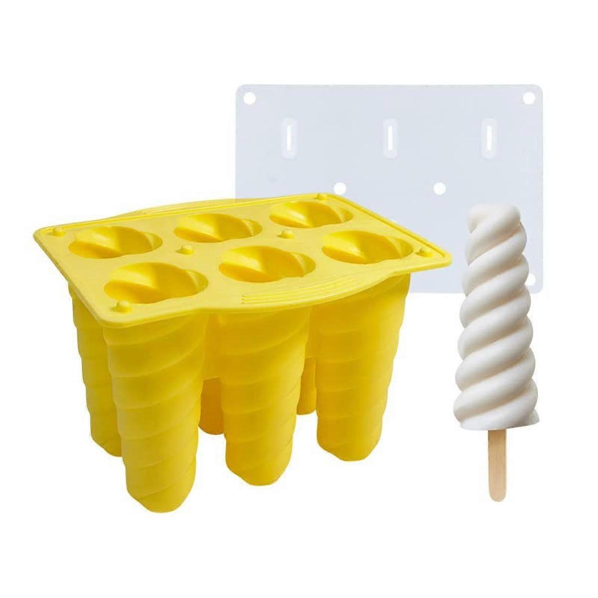 2PCS Silicone Popsicle Molds Homemade Ice Cream Molds for Kids Food Grade Popsicle Maker Easy to Cl