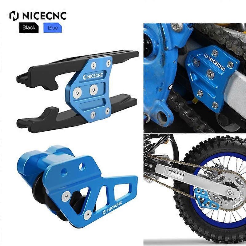 NICECNC Rear Chain Guard Slider Guide Sprocket Protector & Front Chain Support For Yamaha YZ85 2003-2018 2017 Aluminum Alloy