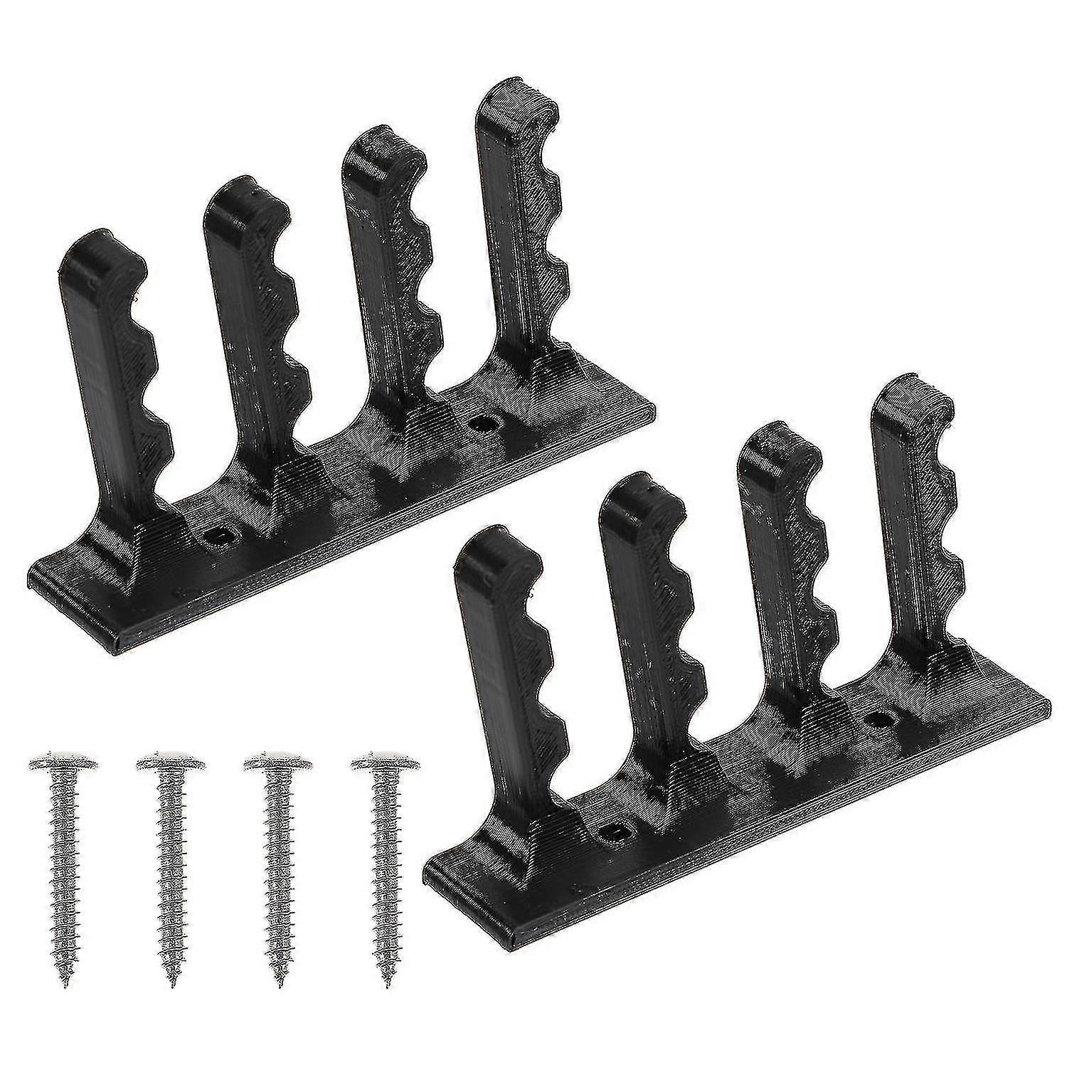 2pcs Bow And Arrow Wall Mounted Storage Brackets Holder Rack With Screws