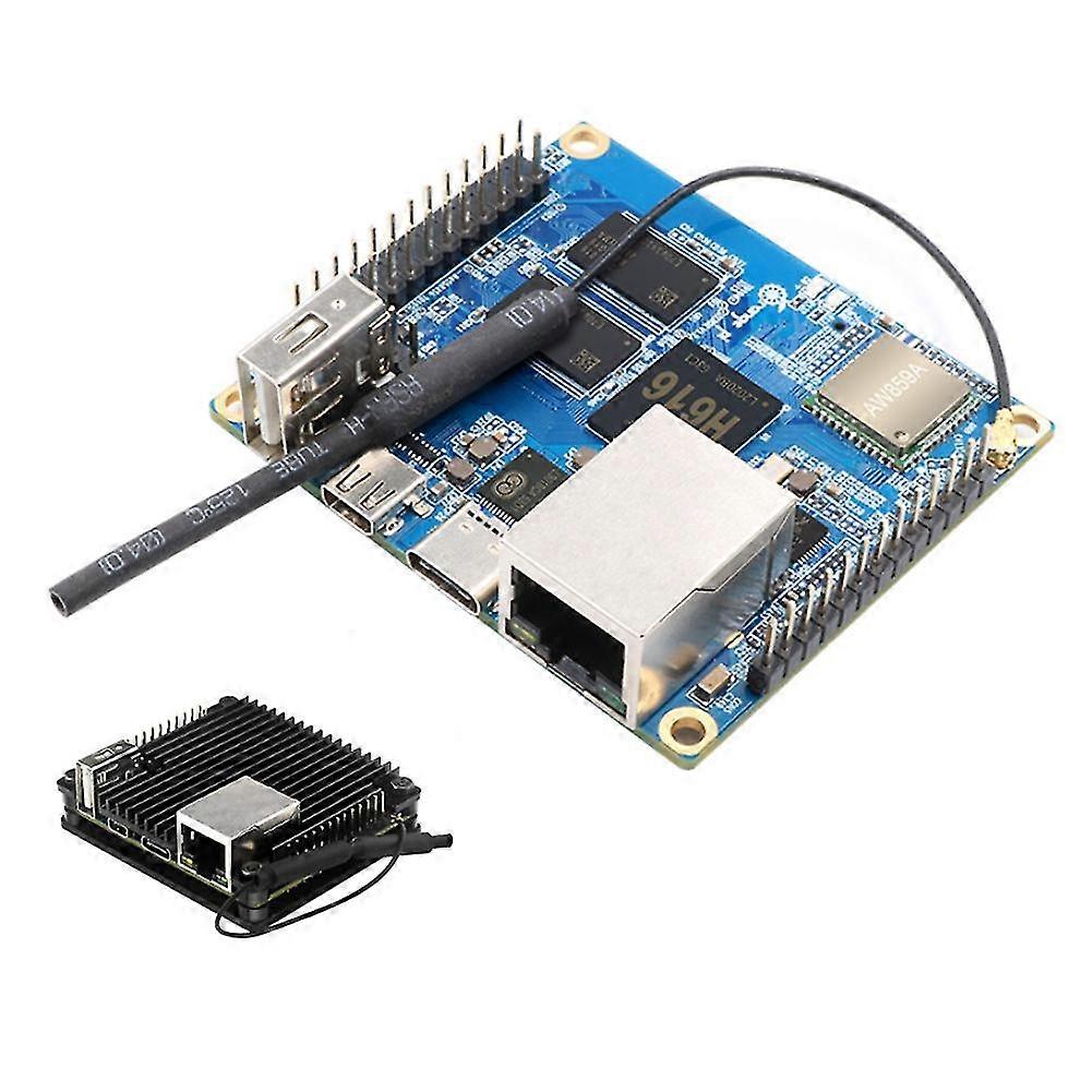 Per Orange Pi Zero 2 1GB Ram Allwinner H616 Scheda di sviluppo con supporto per case in alluminio Wifi + BT5.0