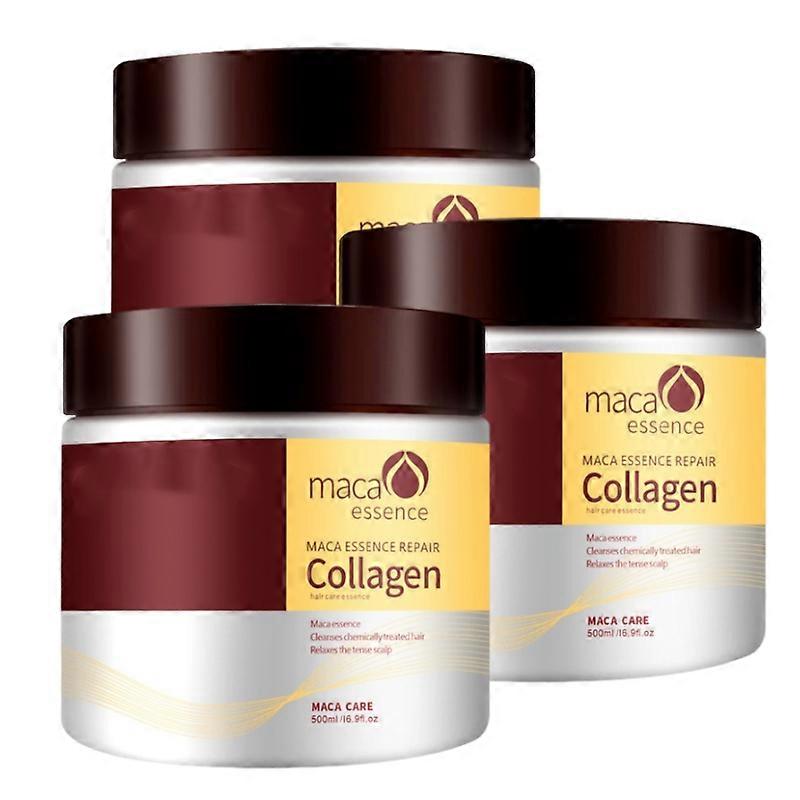 Maschera magica per capelli ripara i danni, ammorbidisce l'effetto crespo, anti-perdita, capelli lisci e lucenti, idratazione profonda con collagen...