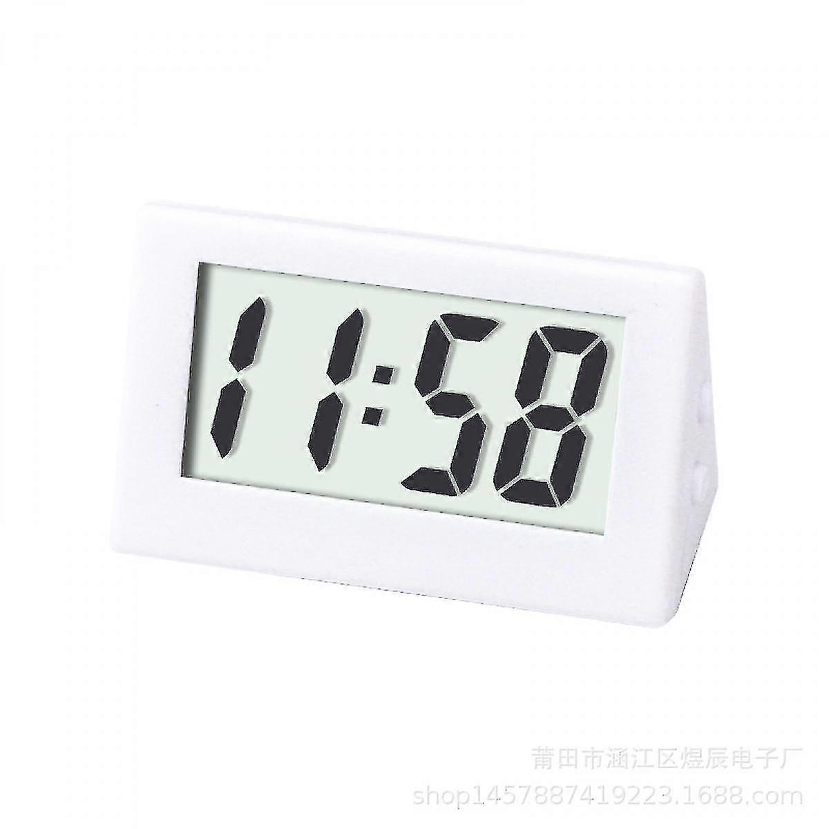 Shxx Mini Car Clock Car Dashboard Clock Auto Car Truck Dashboard Time Vehicle Electronic Digital Clock Self-adhesive Bracket Digital Clock A906-1489