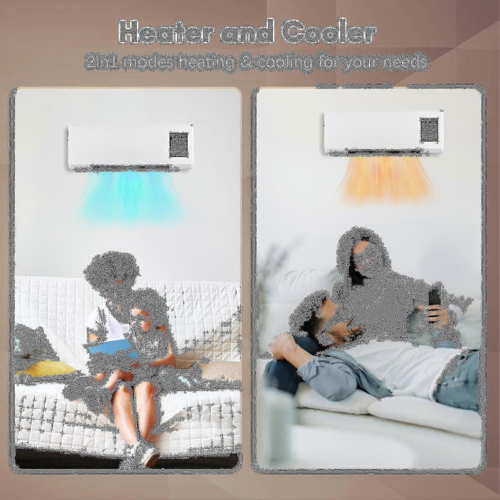 Portable Heater And Air Conditioner Combo Wall Mounted Desktop 2in1 ...