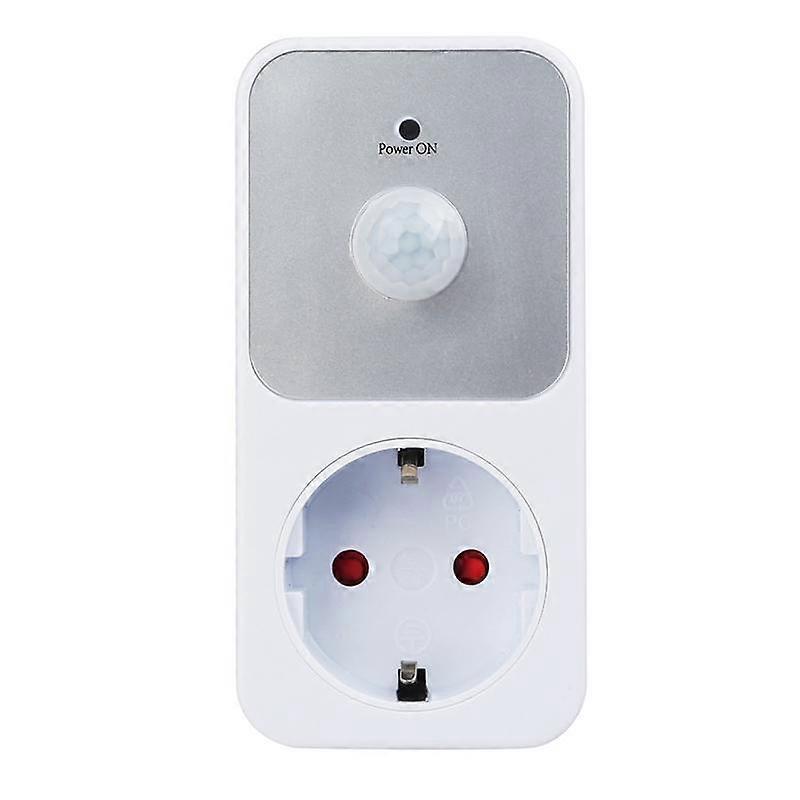 PIR Sensor Socket Lamp Holder 110-240V PIR Infrared Detection 120 Degree Wide Angle Automatic Induction EU Plug