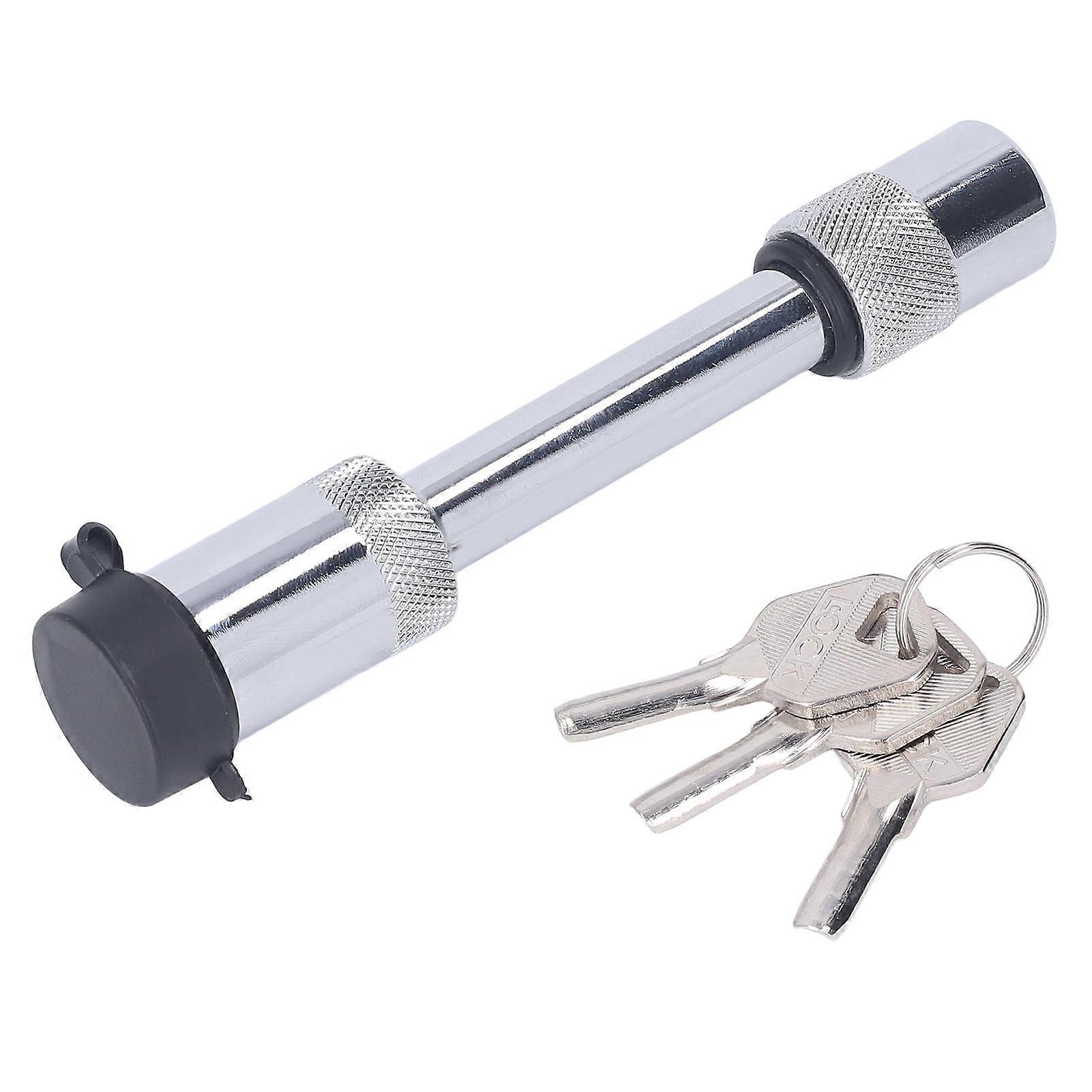 Reboque Hitch Lock 5/8 polegadas Pin Tow aço inoxidável Barbell estilo travamento Hitch Pin com 3 chaves